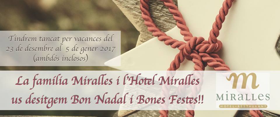 La família Miralles us desitgem BONES FESTES!